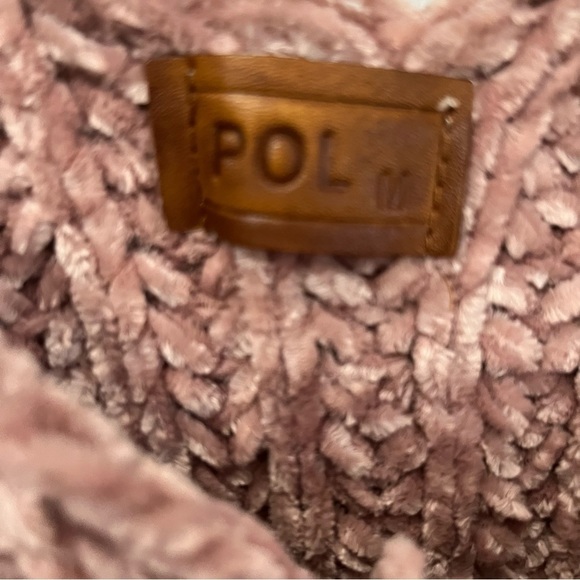 Pol oversize rose color knit sweater size medium - Picture 4 of 9